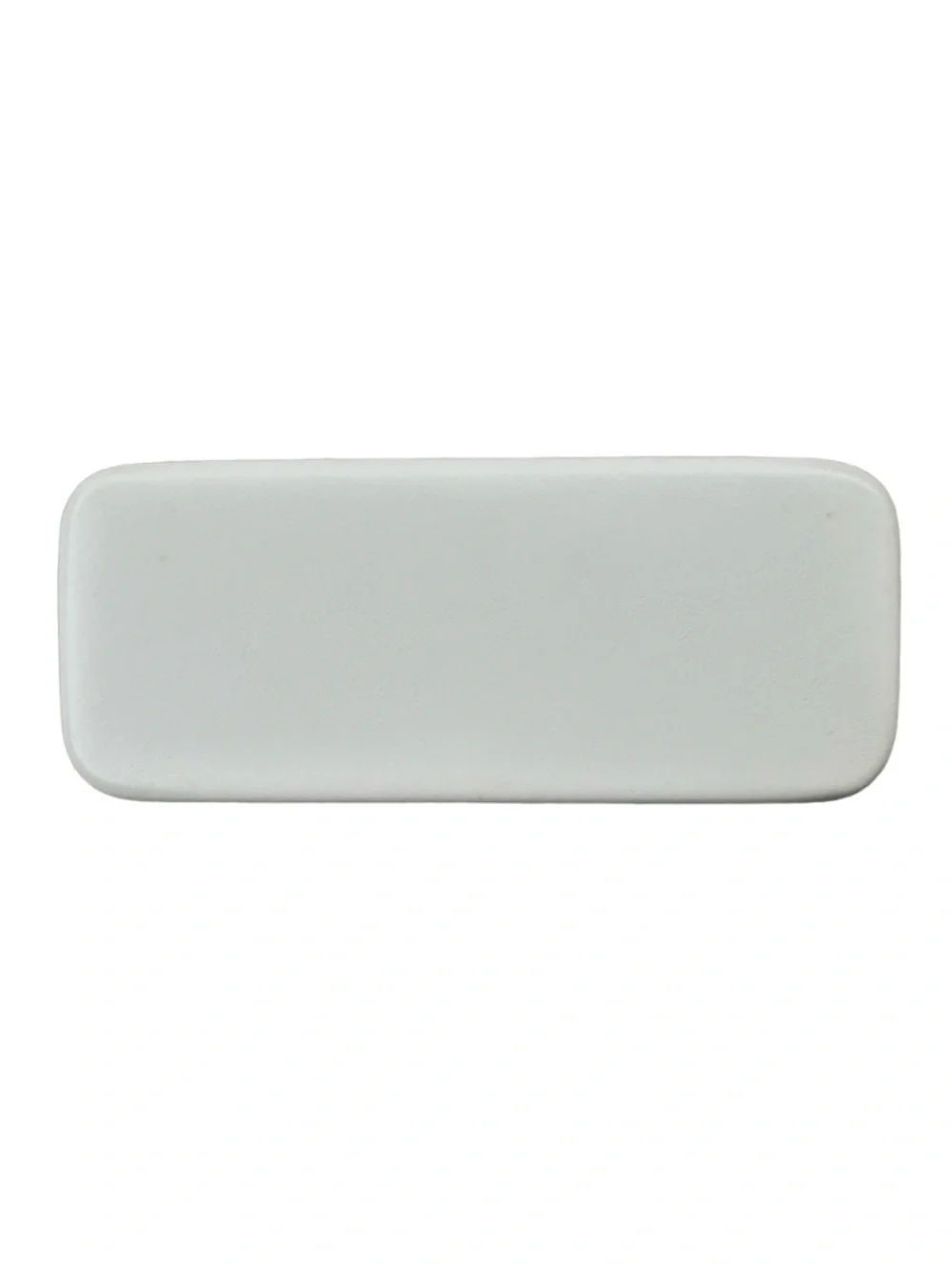 SONIA RYKIEL Ivory Leather Hardshell Eyeglasses Sunglasses Case 6” Rectangle